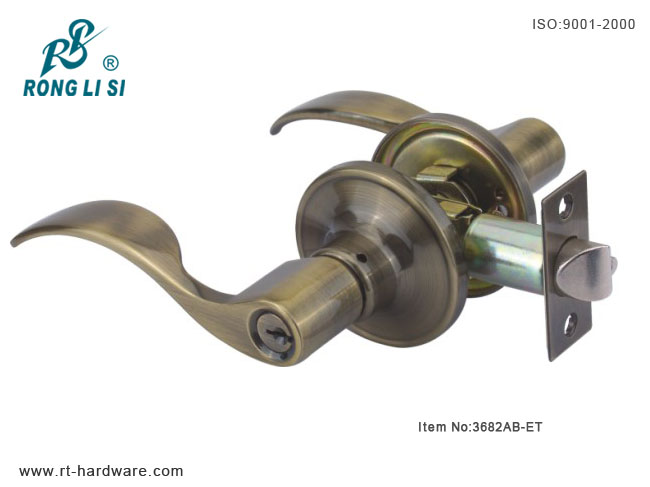 tubular lever lock3682AB-ET tubular lever lock