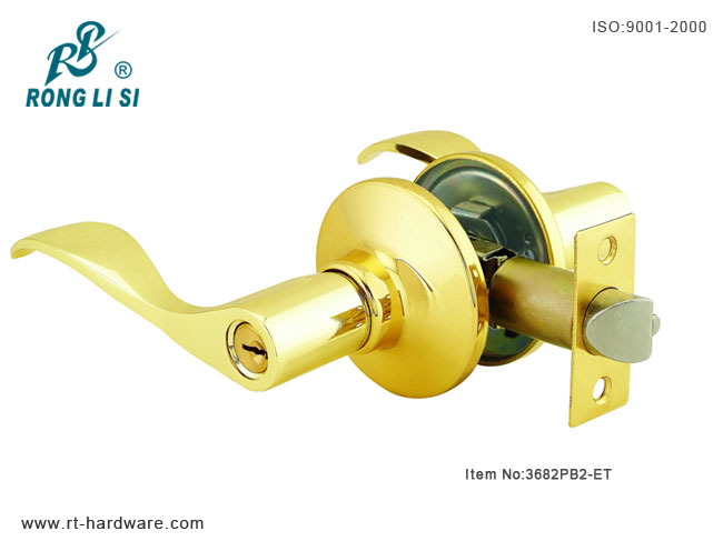 tubular lever lock3682PB2-ET tubular lever lock