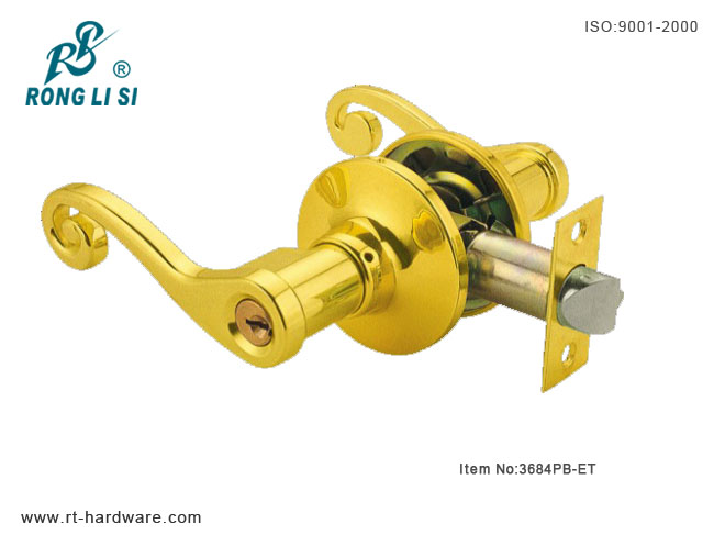 tubular lever lock3684PB-ET tubular lever lock