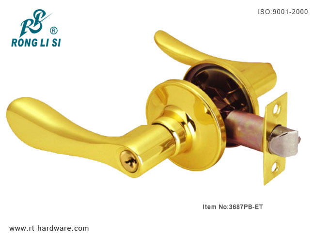 tubular lever lock3687PB-ET tubular lever lock